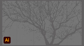 树杆镂空点状图