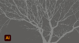 树杆镂空点状图