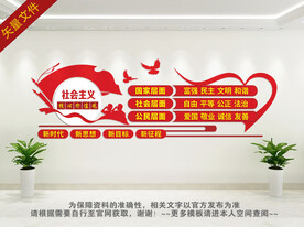 社会主义核心价值观文化墙