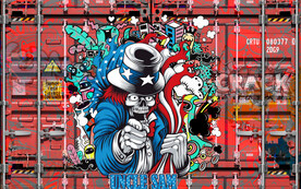 工装集装箱背景墙