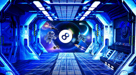 宇航员台球背景墙