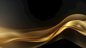 蓝底黄色科技线条