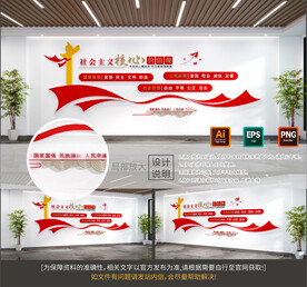 核心价值观文化墙图片