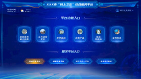 科技感大数据可视化智能界面入口