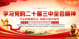 学习二十届三中全会精神展板
