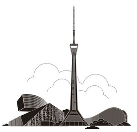 四川成都地标339成都电视塔