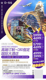 旅游广告 行程海报 价目表