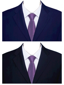 男人西装紫色领带衣服素材