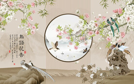 工笔花鸟装饰画