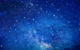 蓝色星空图