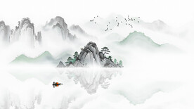 水墨画客厅装饰画