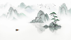 禅意水墨山水