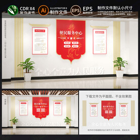 服务中心文化墙