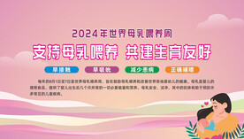 母乳喂养周宣传栏