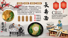 长寿面背景墙