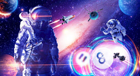 宇航员桌球背景墙