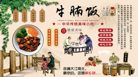 牛腩饭背景墙