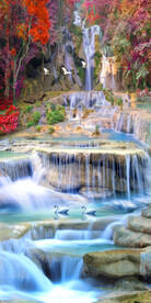 流水生才玄关流水生财风景玄关