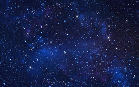 蓝色星空背景图