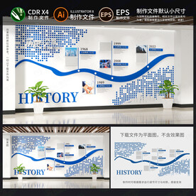 发展历程大事记文化墙