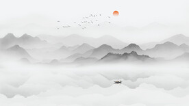 水墨山水装饰画