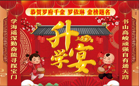 升学宴 金榜题名 海报