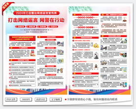 打击整治网络谣言宣传周宣传单