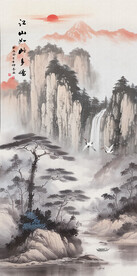 玄关山水画