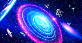 旋涡星空星系行星太空