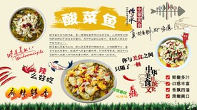 酸菜鱼背景墙
