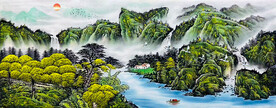 国画山水画
