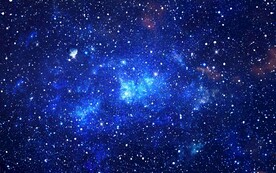 蓝色星空背景墙