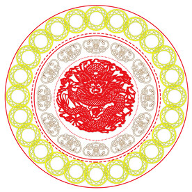 龙腾万事如意图印