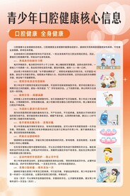青少年口腔健康核心信息