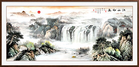中堂山水画
