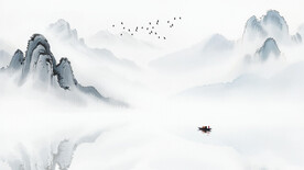 中国风水墨背景