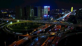 郑州城市道路夜景