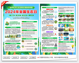 全国生态日宣传单