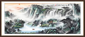 客厅山水国画