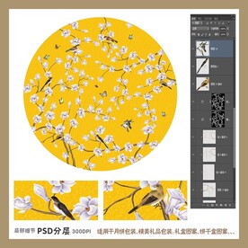 手绘花鸟包装礼盒