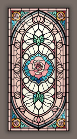 吊顶穹顶蒂凡尼教堂彩绘玻璃图案