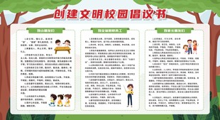创建文明校园倡议书
