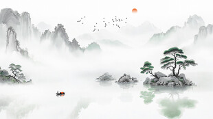 新中式水墨装饰画