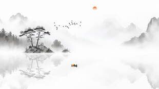 意境水墨风背景
