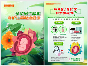 2024年预防出生缺陷日海报
