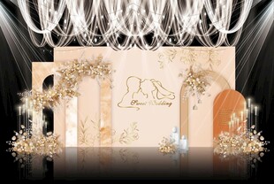 香槟色婚礼背景