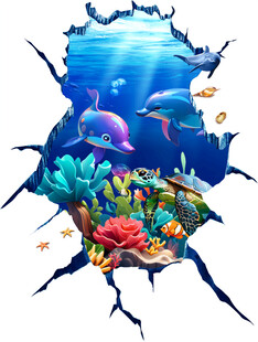 海底世界立体画