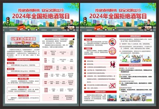 全国拒绝酒驾日宣传单