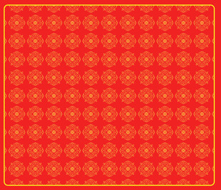 国风宝相花纹图印