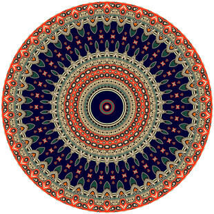 圆形民族风地毯